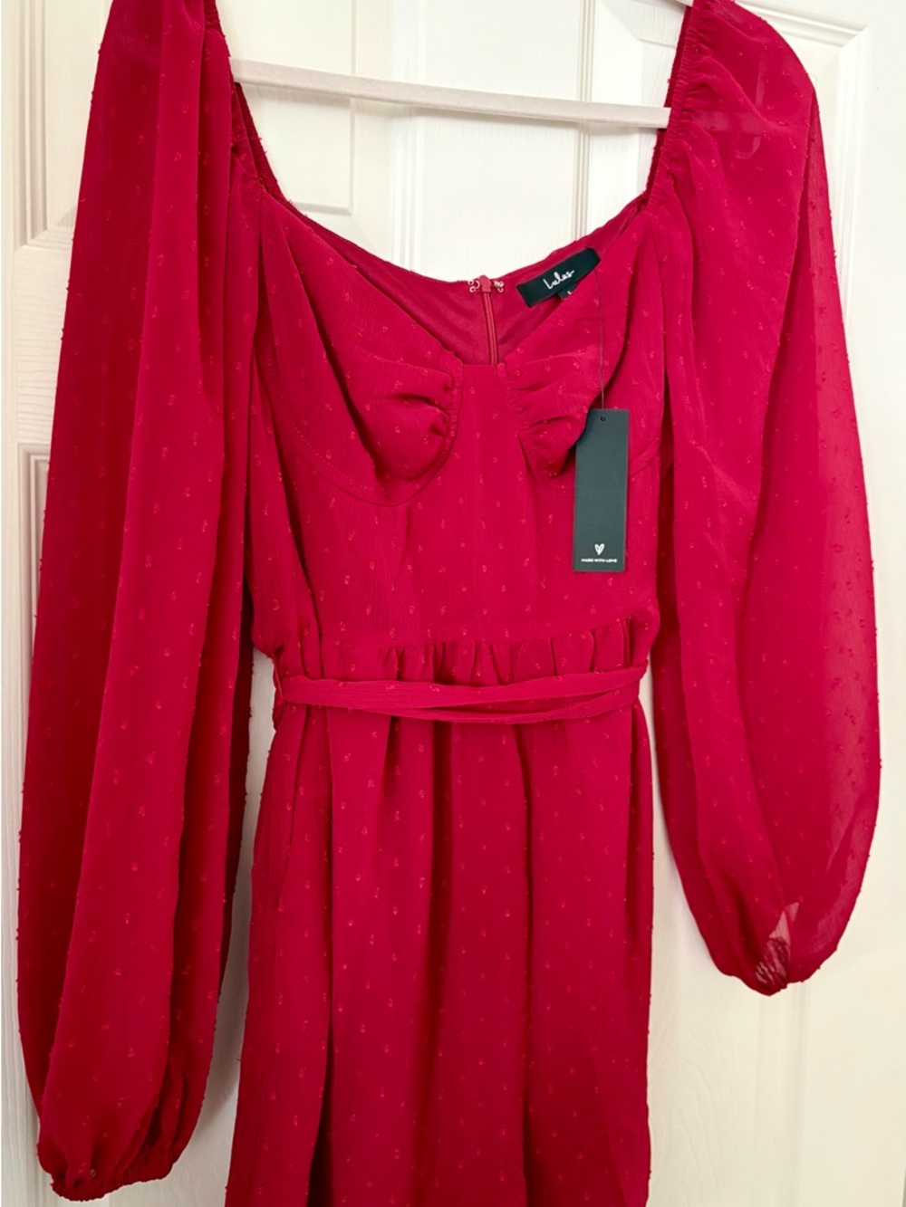 Lulu's Time to Charm Wine Red Bustier Romper NWT